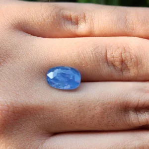 Blue Sapphire Neelam Gemstone from Burma (Maynmar)- 5.01 Carats